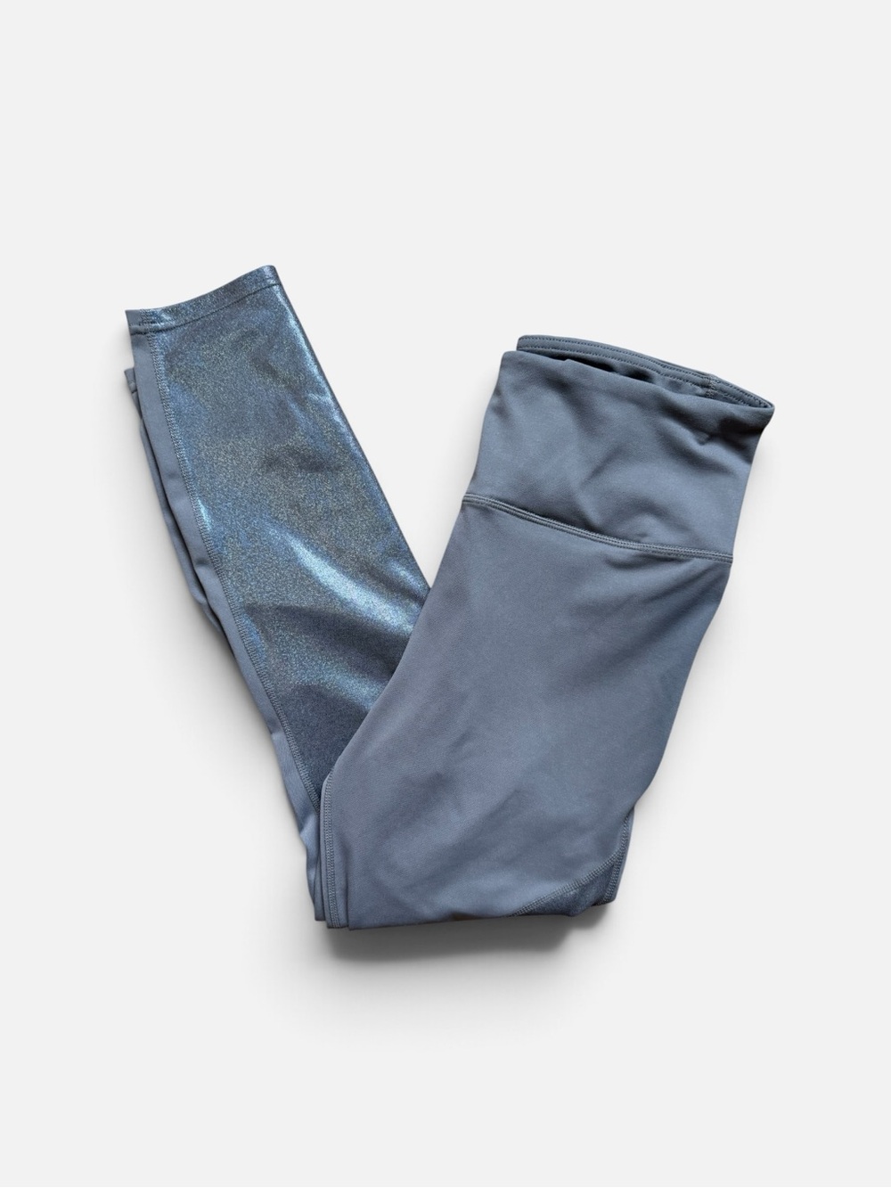 🩶🧘🏼♀️NWOT Avia X Vanessa Hudgens Gray Metallic Panel Athleisure Leggings | L